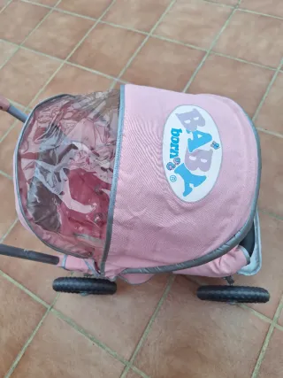 Carrito Muñeca Baby Born Rosa