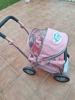 Carrito Muñeca Baby Born Rosa