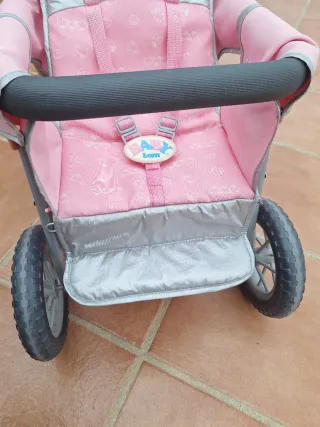 Carrito Muñeca Baby Born Rosa