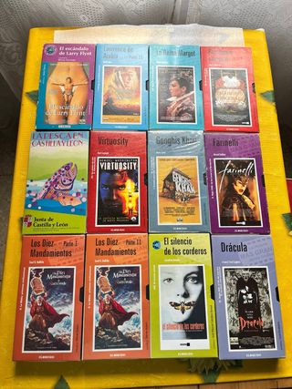 Lote 12 Cintas VHS Películas Clásicas