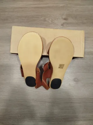 Sandalias de cuero mujer