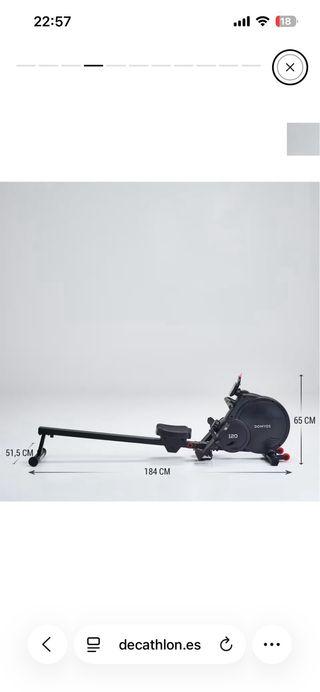 Máquina de Remo Plegable Domyos 120