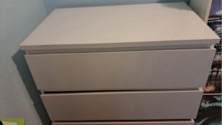 Cajonera blanca 4 cajones grandes 80 x 100 x 48 cm