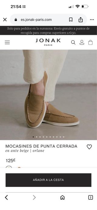 Mocasines de punta cerada