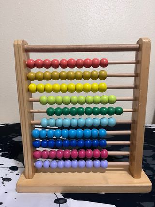 Ábaco de madera educativo