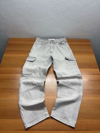 Pantaloni cargo Bershka beige