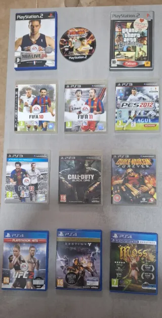 Conjunto di videogiochi per PlayStation 2, 3 e 4