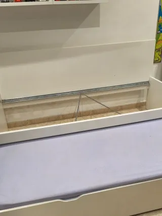 Cama nido 90cm con colchones y ropa de cama