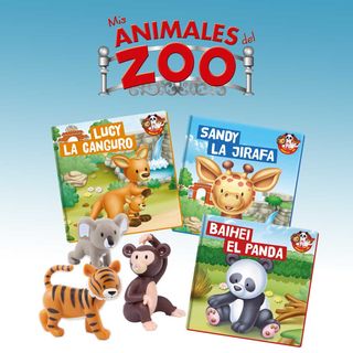 Colección  60 libros, los animales del zoo