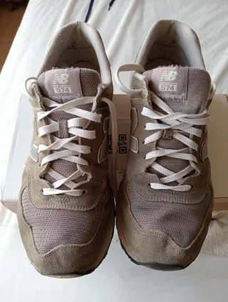 Zapatillas New Balance Beige/Gris Talla 42