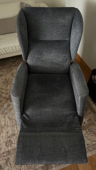 Poltrona relax elettrica elevabile grigia