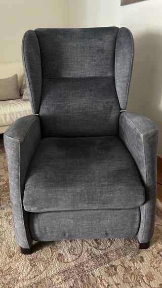 Poltrona relax elettrica elevabile grigia