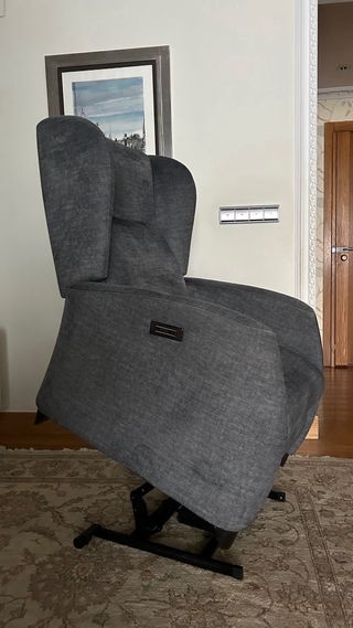 Poltrona relax elettrica elevabile grigia