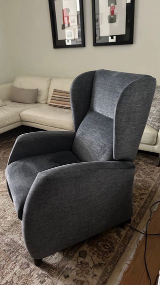 Poltrona relax elettrica elevabile grigia