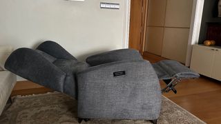 Poltrona relax elettrica elevabile grigia