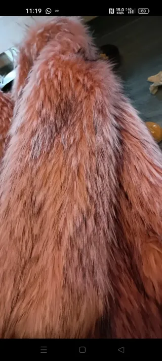 Eco pelliccia Zara rosa e marrone