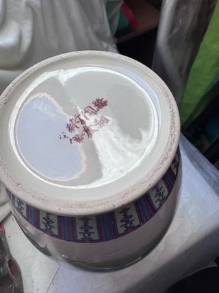 Jarrón decorativo de porcelana