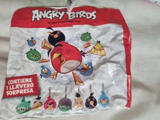 2 Llaveros Cerdito Verde Angry Birds Original