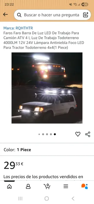 Barra de luz LED 4000LM 12V/24V