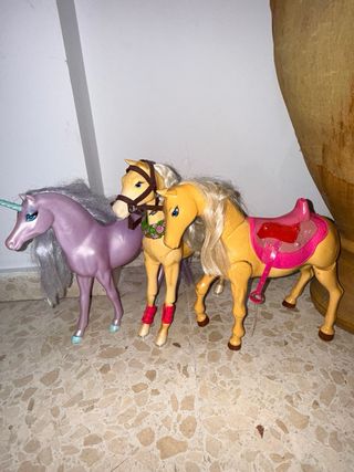 Juego de 3 caballos de juguete