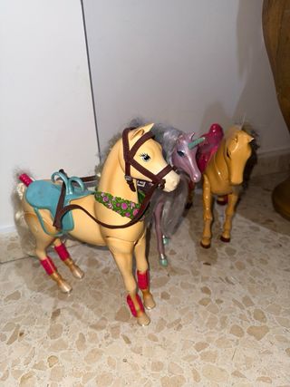 Juego de 3 caballos de juguete