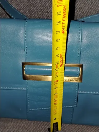 Bolso Pierre Cardin azul y dorado