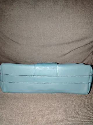 Bolso Pierre Cardin azul y dorado