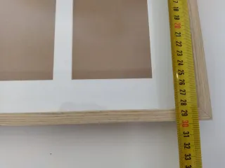 Marco de fotos madera 3 huecos