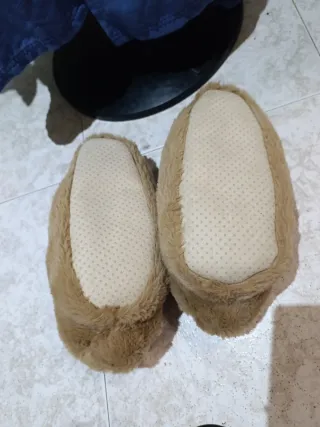 Zapatillas reno peluche calentitas