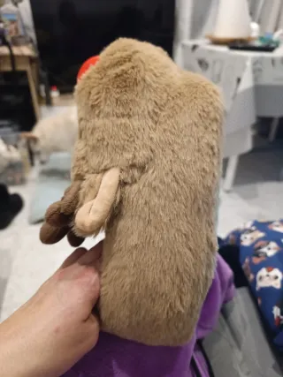 Zapatillas reno peluche calentitas