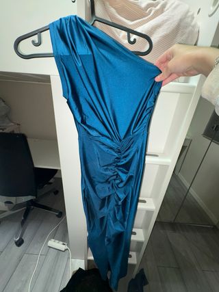 Vestido largo azul petróleo Marca: sorellas