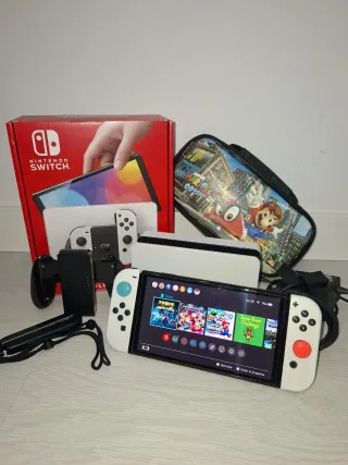 Nintendo Switch Blanca Completa