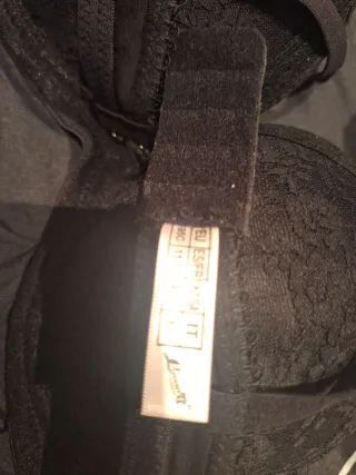 Sujetador encaje negro talla 95C