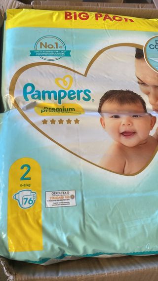 Pañales Pampers Talla 2 - 76 Unidades