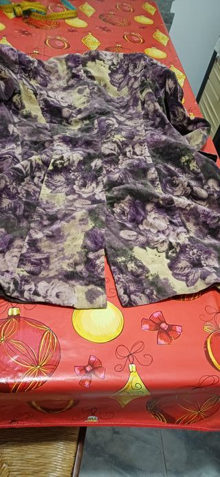 Cappottino Motivi floreale viola taglia 46