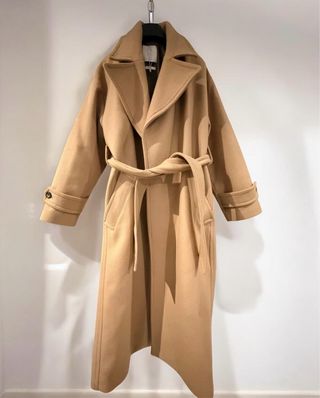 Abrigo lana Manteco con cinturón