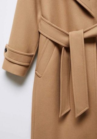 Abrigo lana Manteco con cinturón