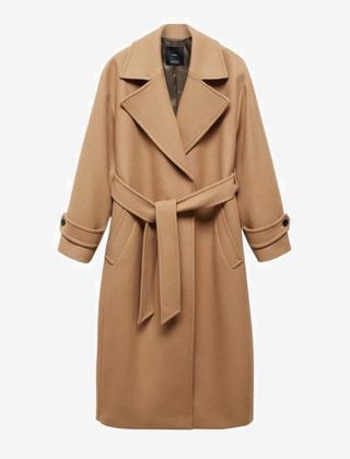 Abrigo lana Manteco con cinturón