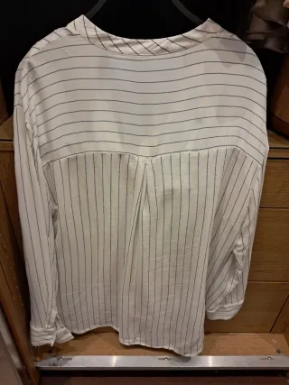 Camisa Zara rayas azul y blanco