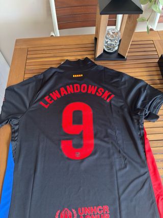 Camiseta FC Barcelona Lewandowski Travis Scott xl
