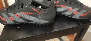 Zapatillas Adidas Predator Negras Rojas Nuevas