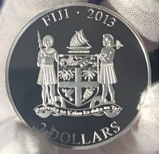 Lote 4 Monete 2 Dollari Figi 2013