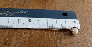 Alfiler de solapa o corbata con perla