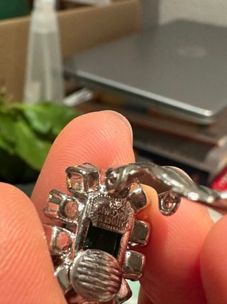 Vintage Pendientes Clips Dior Verde Gripoix