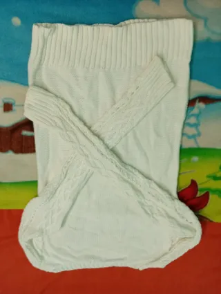 Jersey punto trenzado blanco