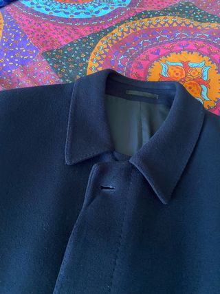 Abrigo Lana Virgen Azul Cortefiel T52