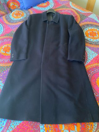 Abrigo Lana Virgen Azul Cortefiel T52