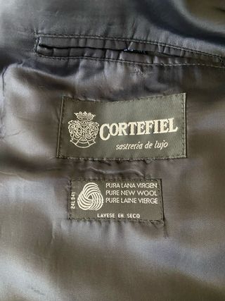 Abrigo Lana Virgen Azul Cortefiel T52