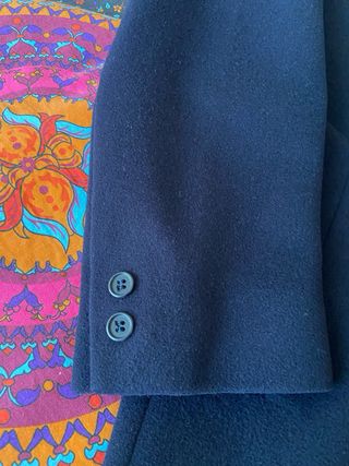 Abrigo Lana Virgen Azul Cortefiel T52