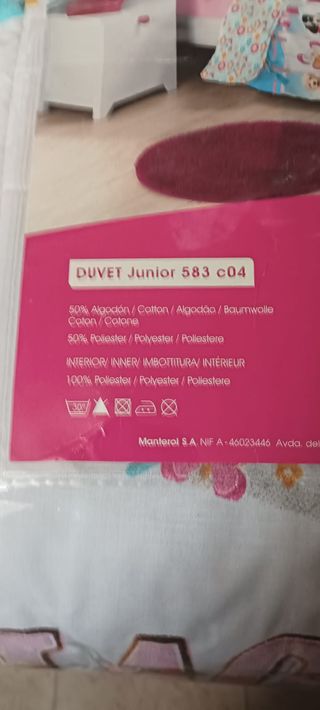 Colcha Edredón Manterol Junior Cama 90/105